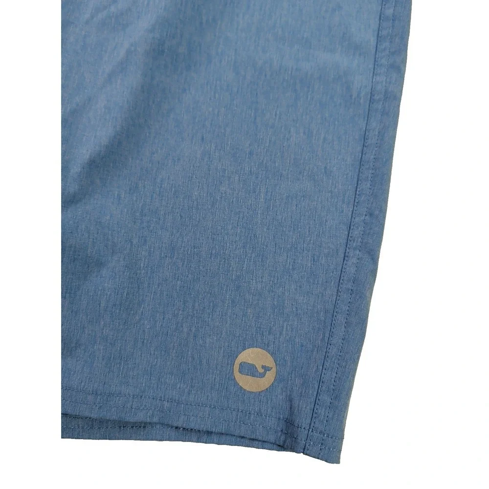 Vineyard Vines Board Shorts Swim Trunks Mens 33 Blue Heather Stretch‎ Beach Pool